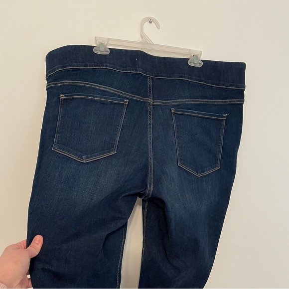 NEW NWT OLD NAVY Plus Size High Waisted Rockstar Pull On Jeggings Dark Jeans 24 - Picture 15 of 16